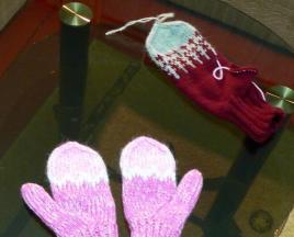 Схема вязания варежек перчаток спицами